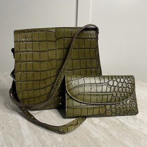 Dooney & Bourke Olive Crossbody Saddle Bag